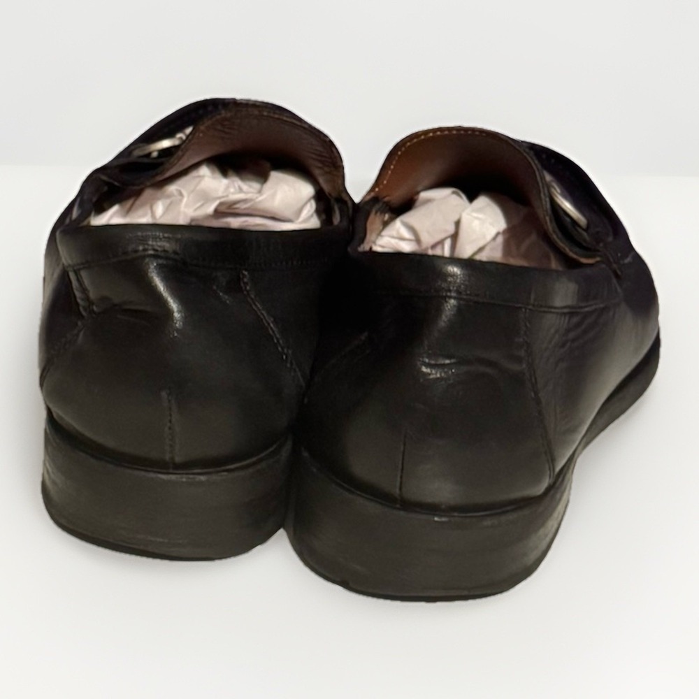 Allen Edmonds Arezzo Italian Loafer Black Leather Horse Bit 9 D Sold Out $425 - Picture 4 of 10